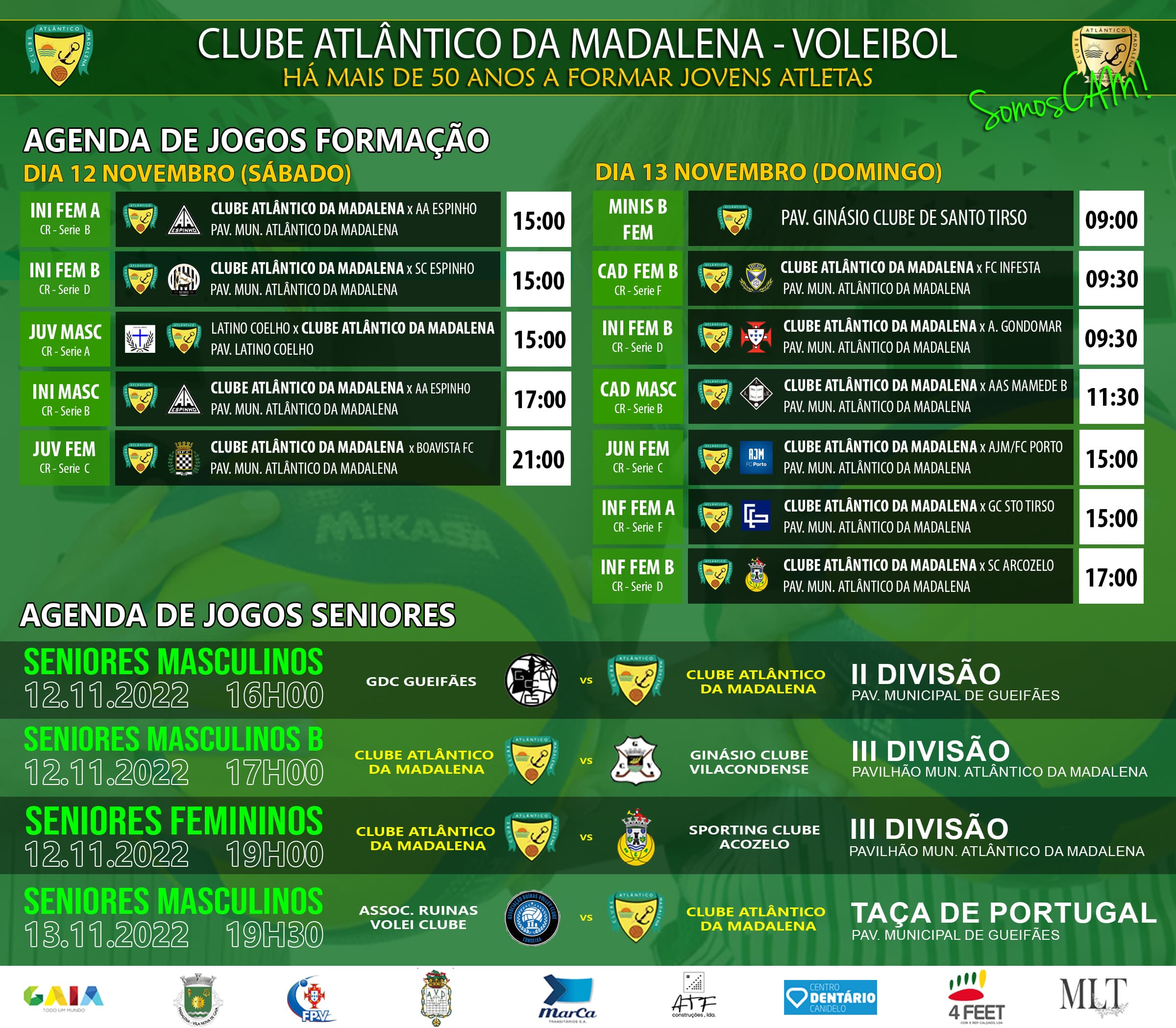 Clube Atlântico da Madalena - voleibol in Vila Nova de Gaia